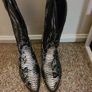 Men's Snake Skin Cowboy Boots